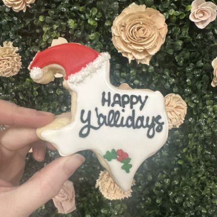 Happy Y'allidays cookie