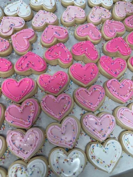 Mini whimsy heart cookie pack of 4