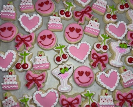 Mini girly cocktail cookies