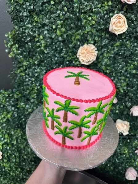 Palm tree paradise cake