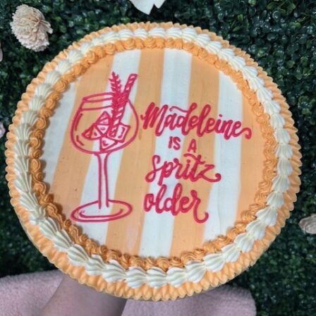 aperol spritz cookie cake