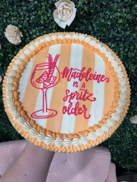 aperol spritz cookie cake