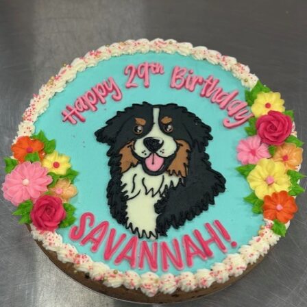 bernese mountain dog cookie cake