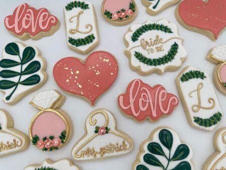 bride to be wedding cookies, set of 12