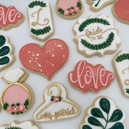 bride to be wedding cookies, set of 12