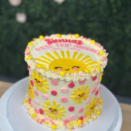 sunshine birthday cake
