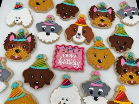 Party Dog cookie set of 12