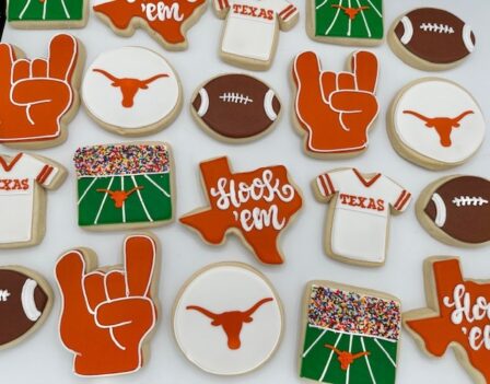 UT longhorn football cookie set of 12