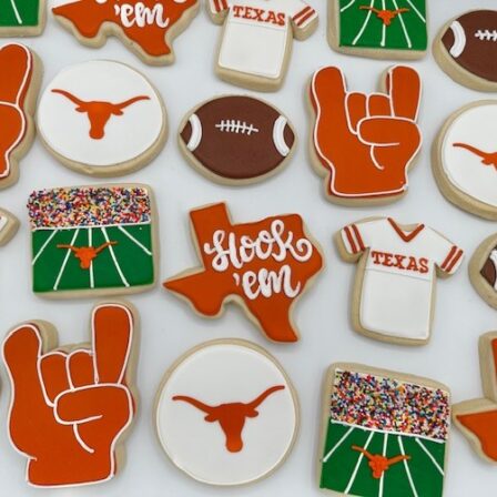 UT longhorn football cookie set of 12