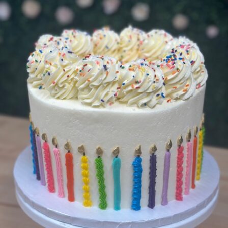 Classic Candle birthday cake