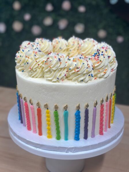 Classic Candle birthday cake