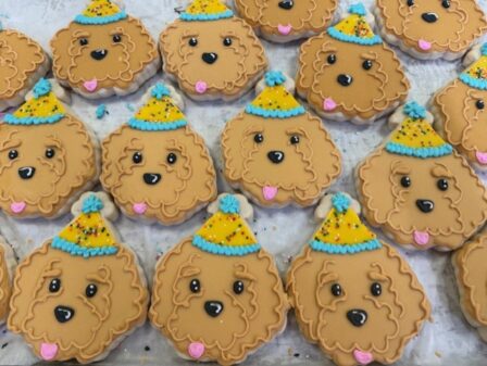 party goldendoodle cookie