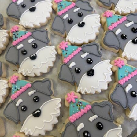 party terrier cookie