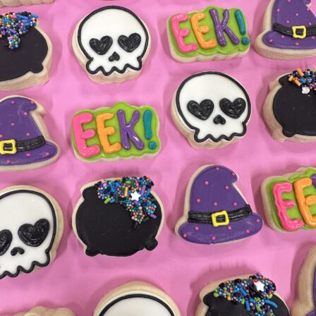 Mini EEK halloween cookie set of 36