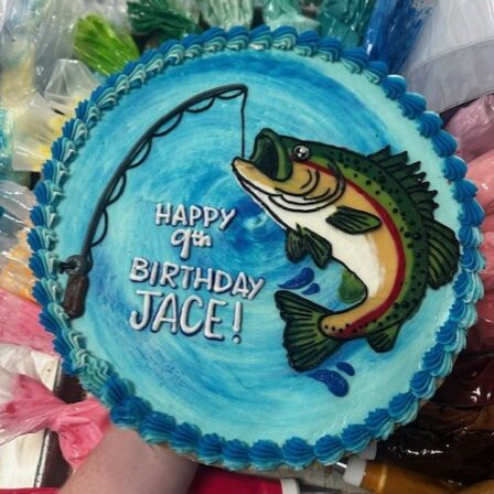 jumping fish cookie cake