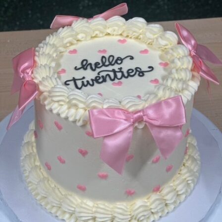 Satin Bow Birthday Cake