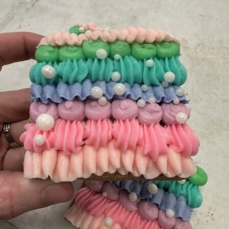 Textured beauty cookie cake squares (set of 12)