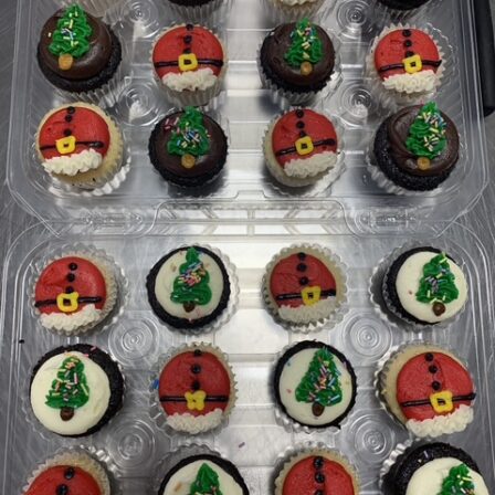 Mini Santa Cupcakes