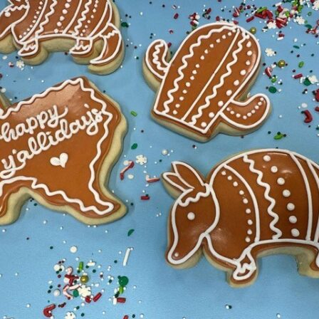 Texas Gingerbread Cookie set of 12 - gingerbread flavor