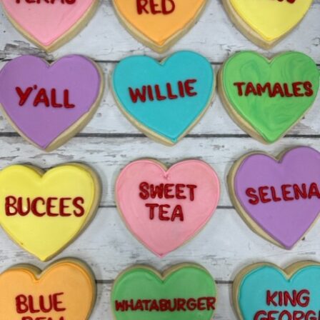 Pastel Texas Conversation Hearts