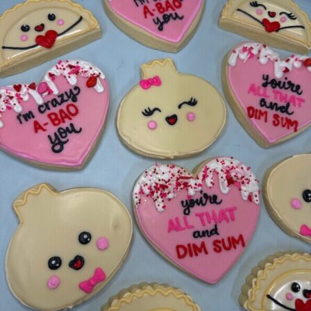 all that and DIM SUM valentine cookie set of 12