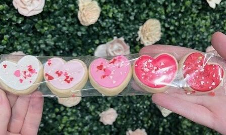 mini valentines heart pack of 5