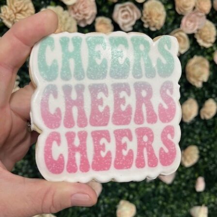 Cheers, cheers, cheers cookie