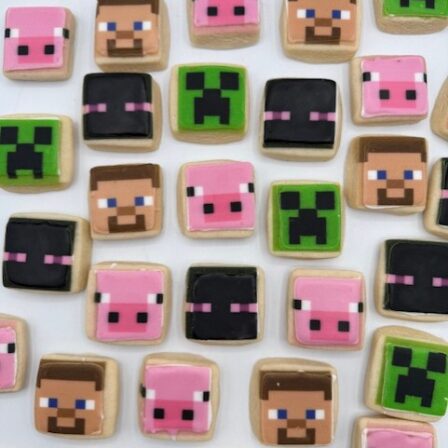 Mini Minecraft cookie 4 pack