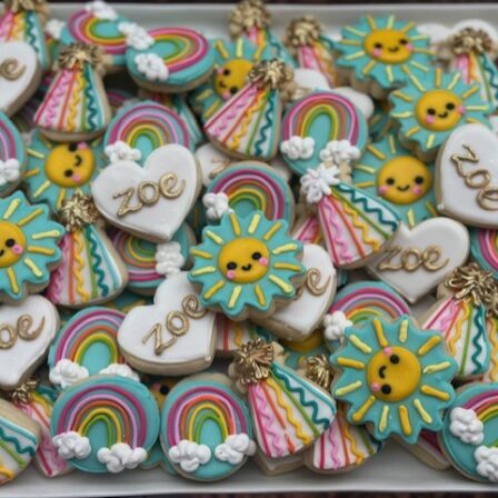 Mini Sunny Birthday Cookie set of 36