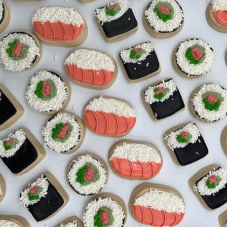 Mini sushi cookies, set of 36