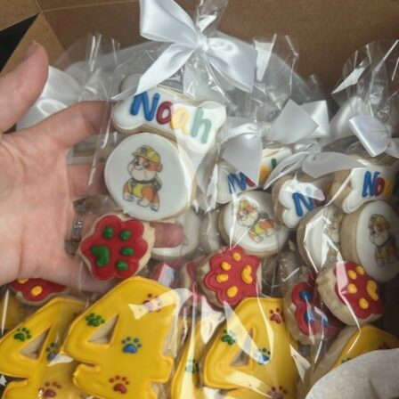 Mini paw patrol cookies, set of 36
