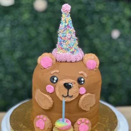Party bear birthday cake