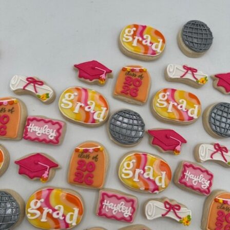 Mini disco grad cookie set of 36