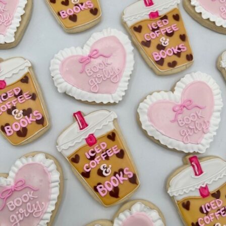 Coffee and Books Cookie set of 12