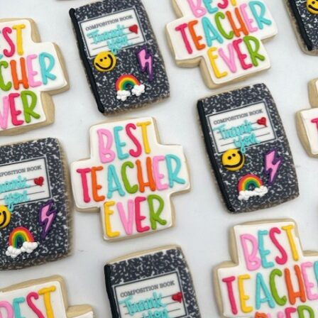 Best teacher ever, cookie set of 12