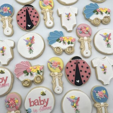 baby in bloom cookie set of 12