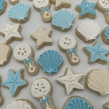 mini beach baby cookie set of 36