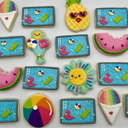 Pool Party cookie set of 12