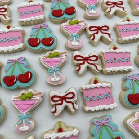 mini vintage girl cookie 4 pack