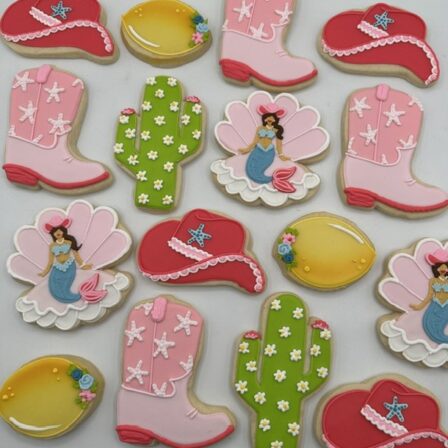 cowgirl on the coast cookie set of 12