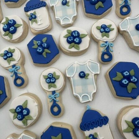Mini Baby Blueberry cookie set of 36
