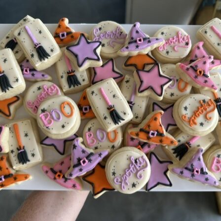 Witchy cute mini halloween cookies - set of 36